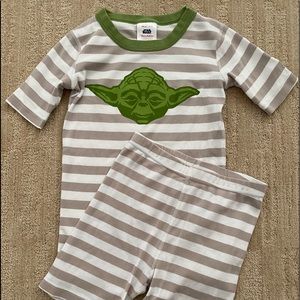 Hanna Andersson Yoda Star Wars Size 12 PJs